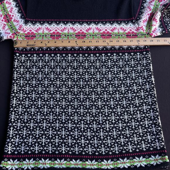 Vintage Norton Studio Sweater Womens Small Fair Isle Acrylic Pullover 90s - Picture 6 of 7